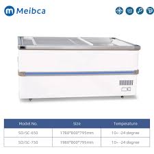 Hot promotions in big freezer on aliexpress: Professional Design Big Volume Auto Defrost Island Freezer From China Manufacturer Meibca