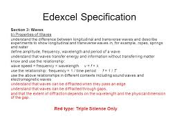 (i) in both types of waves, the particles oscillate (vibrate) about their. Edexcel Igcse Certificate In Physics 3 1 Properties Of Waves Ppt Video Online Download