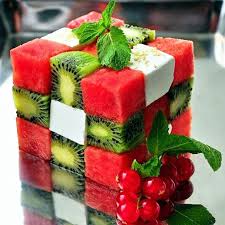 Chef Diy Rubix Cube Fruit Salad Fresh Fruit Recipes Food Creative Food
