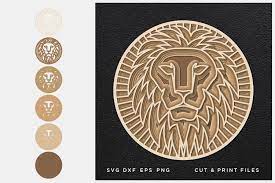 Download Lion Svg Cut File Mandala Multilayer Layered Svg 636735 Cut Files Design Bundles