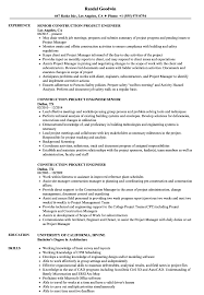 Resume objective examples crafted by professional resume writers. Construction Project Engineer Resume Samples Velvet Jobs