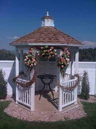 Rustic Gazebo Decorations Weddingbee Gazebo Decorations Gazebo Wedding Gazebo Wedding Decorations