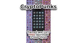 Cryptopunks Nft App Icons Set Free Youtube