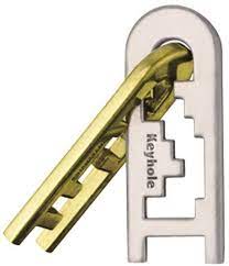 Can you assemble it again? Bepuzzled Keyhole Hanayama Cast Metal Brain Teaser Puzzle Level 4 Puzzles For Kids Adults Ages 12 Up Toys Games Amazon Com