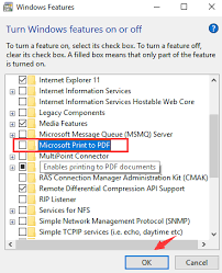 Under windows features dialog, uncheck microsoft print to pdf and click ok. Top 6 Solutions To Fix Microsoft Print To Pdf Not Working On Windows 10 Driver Talent