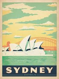 Pop Art Sydney Mbfwa Retro Travel Poster Vintage Travel Posters Posters Australia