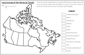 French Map Of Canada And Capitals La Carte Du Canada Et Les Capitales Geography Of Canada Map Canada