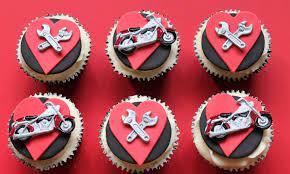 Motorbike Lover Cupcakes Motorcycle Cake Cupcakes For Boys Cupcake Cakes