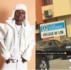 Peller just announced that he has been offered admission to study law in Caleb  university. This is a good choice, we wish him the best as he pursues his  LL.B certificate in