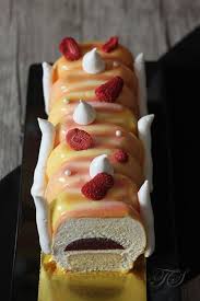 Buche Citron Fraise De Christophe Felder5 Buche De Noel Gateaux Et Desserts Dessert Noel