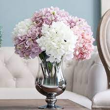 1 Bouquet Artificial Hydrangea Flower Bunch Wedding Party Floral Decor Craft Affiliate Fake Flowers Artificial Hydrangea Flowers Floral Decor