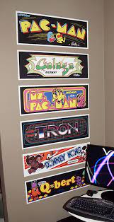 Classic Arcade Marquees Wall Art 6 Packs Updated Arcade Room Game Room Basement Arcade