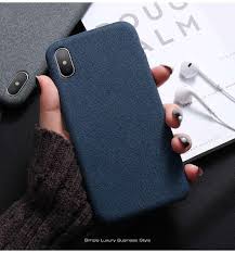 Cloth Patterned Fabric Texture Case For Iphone X Simple Vintage Business Case For Iphone X 6s 7 8 Plus Ultra Slim Fashion Style Phone Iphone Cases Case Iphone