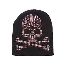 Clover 8 Inch Studded Rhinestone Red Skull Beanie Walmart Com In 2021 Red Skull Rhinestone Skull