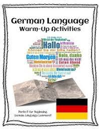 German Language Warm Up Activities German Language German Learn German