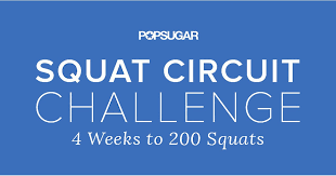 printable squat challenge popsugar fitness