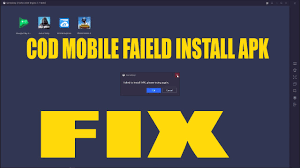 How To Fix Cod Mobile Failed To Install Apk Error In Gameloop Touch Tap Play