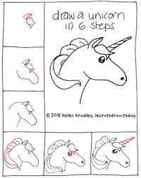 Simple Steps For Unicorn Unicorn Drawing Easy Drawings Cute Drawings