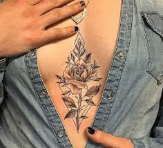 Sternum and under breast tattoo. Under Boob Tattoo Guide Top 15 Queries Answered 2021