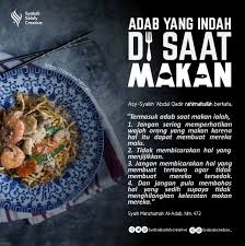 Adab Makan Dan Minum Makanan Muslim