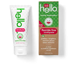 Watermelon Toothpaste For Kids That S All Natural Fluoride Free Hello Products Kids Toothpaste Fluoride Free Toothpaste