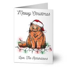 Someone as adorable as you deserves the happiest holiday if it's true, then this christmas card would be an excellent choice if you are looking for and ecard to. Meowy Christmas Holiday Card Christmas Cards