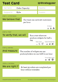 Maybe you would like to learn more about one of these? How To Fill In A Strategyzer Test Card Isaac Jeffries