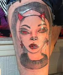 Unprofessional tattooing at home