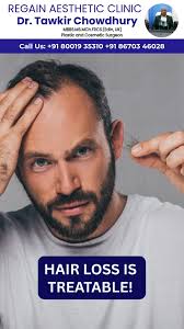 Fuller hair starts here! Regain Aesthetic Clinic offers advanced hair  transplant solutions to restore your hair and your confidence. Discover the  real transformation with Dr. Tawkir Chowdhury. 📲 Book your appointment  today: