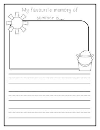 summer writing activity for kindergarten by creative kindergarten