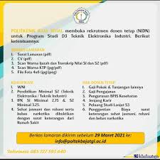 10 jurusan s2 yang dianggap paling menguntungkan. Lowongan Kerja Politeknik Baja Tegal Februari 2021