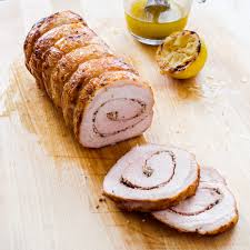 When tenderloin is done cooking, remove sheet pan and top each tenderloin with one tablespoon of garlic herb better and let pork tenderloin rest before slicing. Tuscan Style Roast Pork With Garlic And Rosemary Arista America S Test Kitchen
