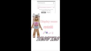 Matching best friends und mehr! Display Name Ideas For 2 Besties Roblox Youtube