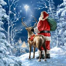 Christmas scenes christmas art winter christmas vintage christmas christmas decorations illustration noel christmas illustration merry christmas gif christmas rock christmas scenes christmas clipart christmas animals christmas images christmas baubles christmas greetings. Starry Night Santa Pizazz Print With Genuine Swarovski Crystals With Images Christmas Paintings Christmas Scenes Christmas Art