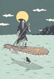 Pin By Electropunk On Skeleton Aesthetic Scary Art Skeleton Illustration Skeleton Art Scary Art Retro Surf Art Surf Art