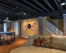 A basement remodel adds value and space to your home. Pin By Terry Ellis Room Service In On Portfolio Exposed Basement Ceiling Basement Remodeling Basement Design