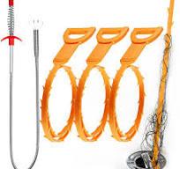 Omont Snake Drain Hair Clog Remover Tool, 34 Inch Stainless Steel Claw and  3 Pack 19. 7 Inch Plastic Sink Unclogger Tool, Sink Drain Cleaner Tool for  ...