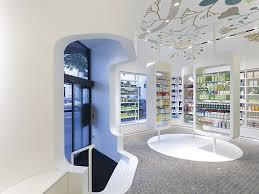 Imagine These Pharmacy Interior Design Linden Apotheke Ludwigsburg Germany Ippolito Fleitz Group Supermarket Design Pharmacy Design Pharmacy Decor