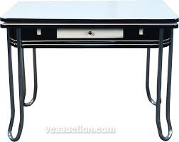 white porcelain art deco kitchen table