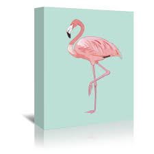Pin By Haley Stephens On My Saves Flamingo Graphic Gallery Wrap Canvas Kids Art Wall Frames