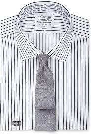 Alles davon trifft zu, und mehr noch. Herrenmode T M Lewin Non Iron Navy Rope Stripe Slim Fit Shirt Tdameeting