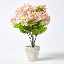 Maybe you would like to learn more about one of these? Pink Hydrangea Artificial Flowers In White Pot