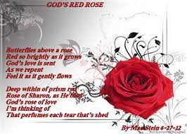 God S Red Rose Spiritual Poetry Rose Poems Roses Are Red Poems Poems