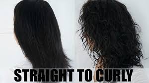 My frizz was just out of control. Straight To Curly Wavy Hair Routine Youtube