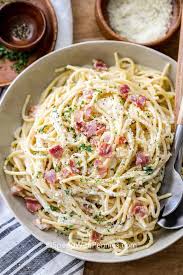 Una de las buenas noticias que tiene cocinar pasta es que podemos dejar volar nuestra imaginación y combinar. Spaghetti Carbonara Quick Easy Spend With Pennies