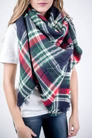 We're loving this new green plaid blanket scarf! Green Red Plaid Blanket Scarf Plaid Blanket Scarf Blanket Scarf Plaid