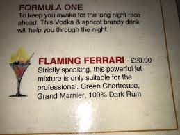 Standing strong on the menu for over 28 years is of course nam long's world famous, flaming ferrari (above). Beware The Flaming Ferrari Picture Of Nam Long Le Shaker London Tripadvisor