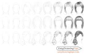 500x641 easy drawings for beginners step by step. How To Draw Hair Step By Step Tutorial Easydrawingtips