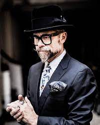 Homburg In Black Suede Pure Rabbit Fur Felt With A Wide Hand Sewn Petersham Ribbon A Matchstick From The Collection Hat Fashion Gentleman Style Black Suede