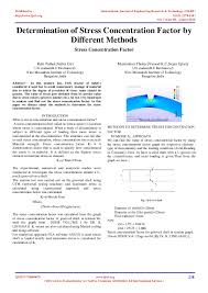 Determination of Stress Concentration Factor by Different Methods